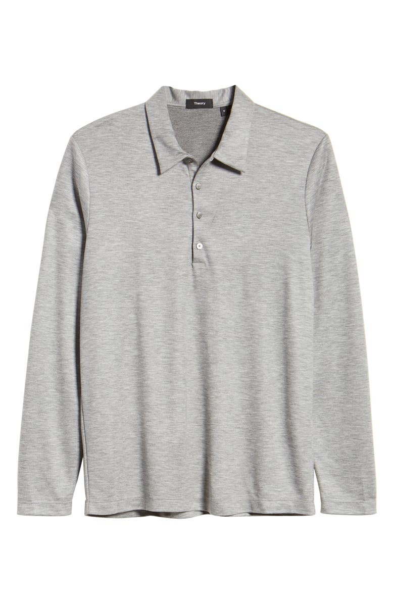 Theory Sharp Slim Fit Long Sleeve Polo, Alternate, color, 