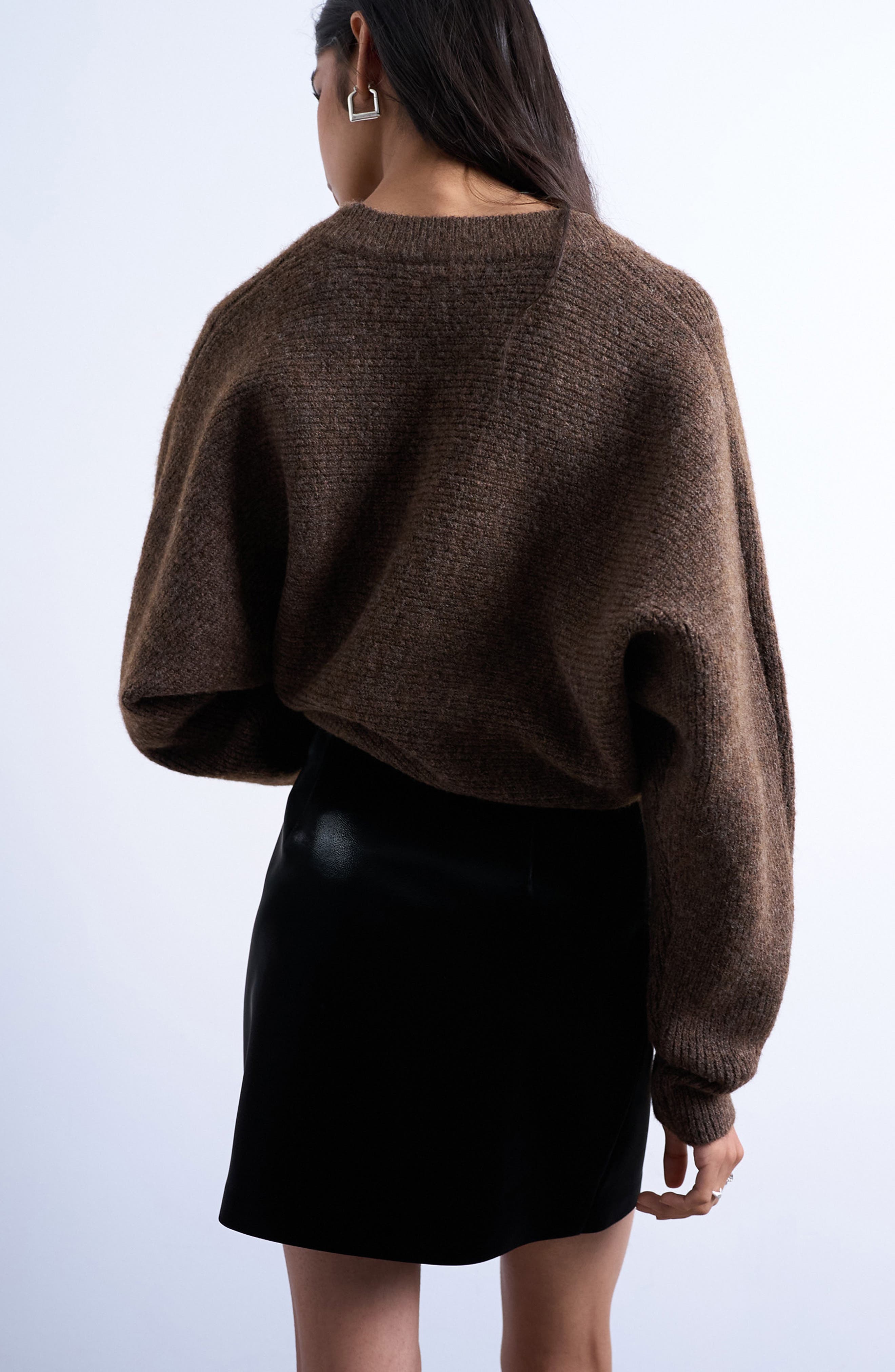 Faux Leather Miniskirt - image 2
