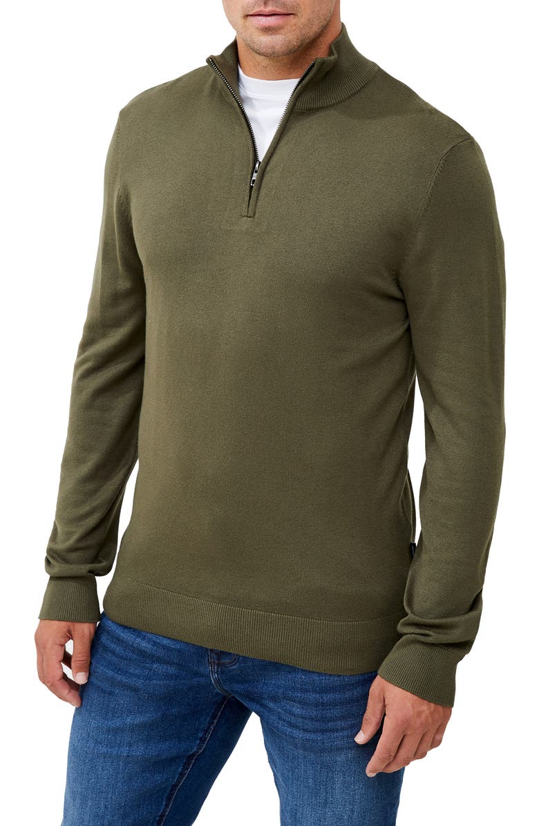 French Connection Quarter Zip Sweater, Main, color,