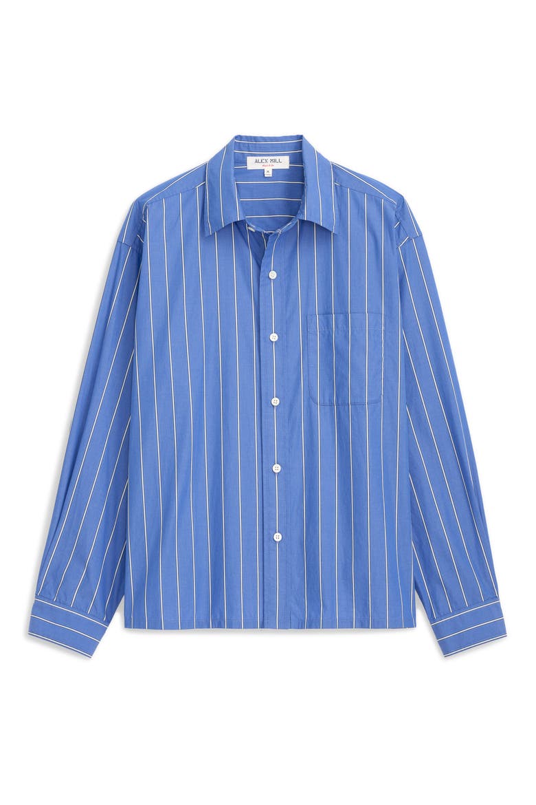 トップス everyone relax-fit button-down stripe L Franklin Loose Fit Stripe Cotton Button-Up Shirt (Men) | Nordstrom