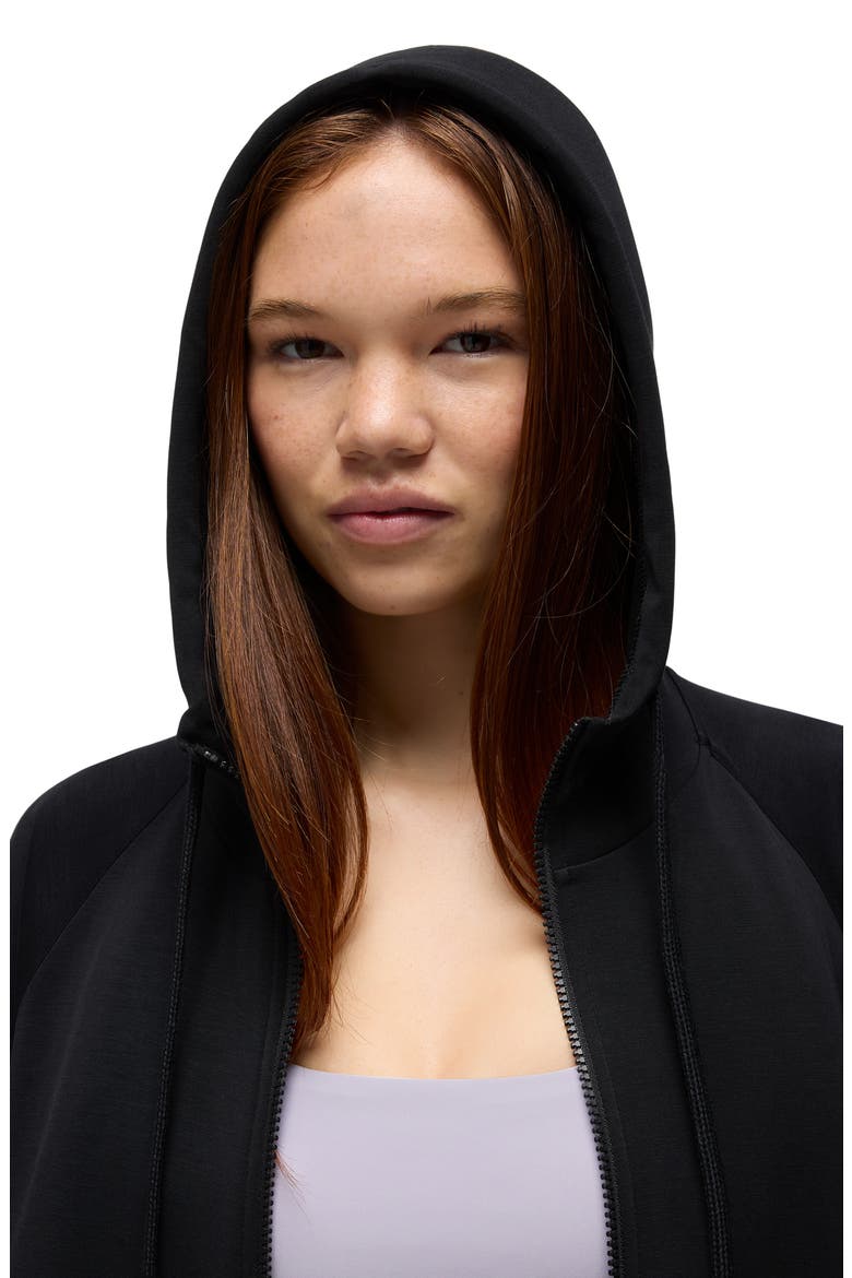 Shea Full Zip Hoodie, Alternate, color, BLACK