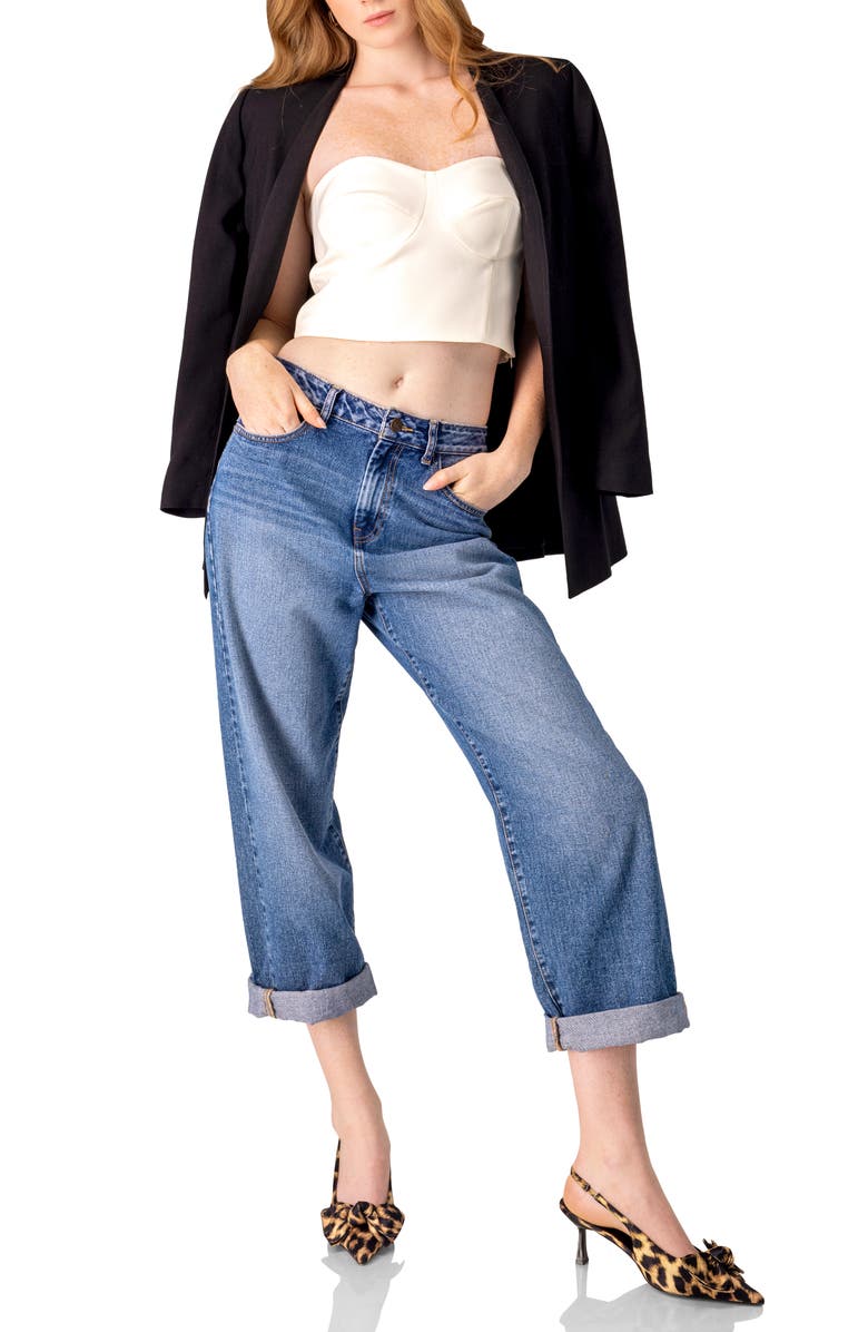 IVONNE Solid Natural Tube Crop Top, Alternate, color, Natural