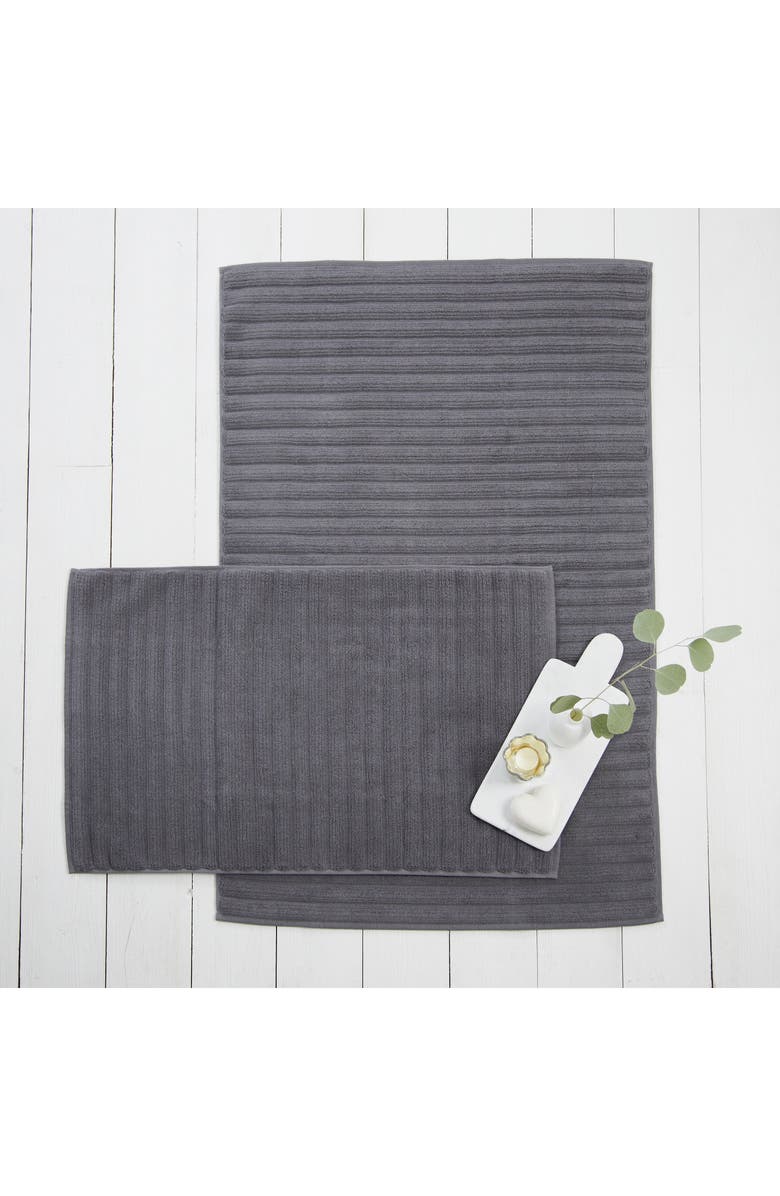 The White Company Ribbed Hydrocotton Bath Mat, Main, color, 