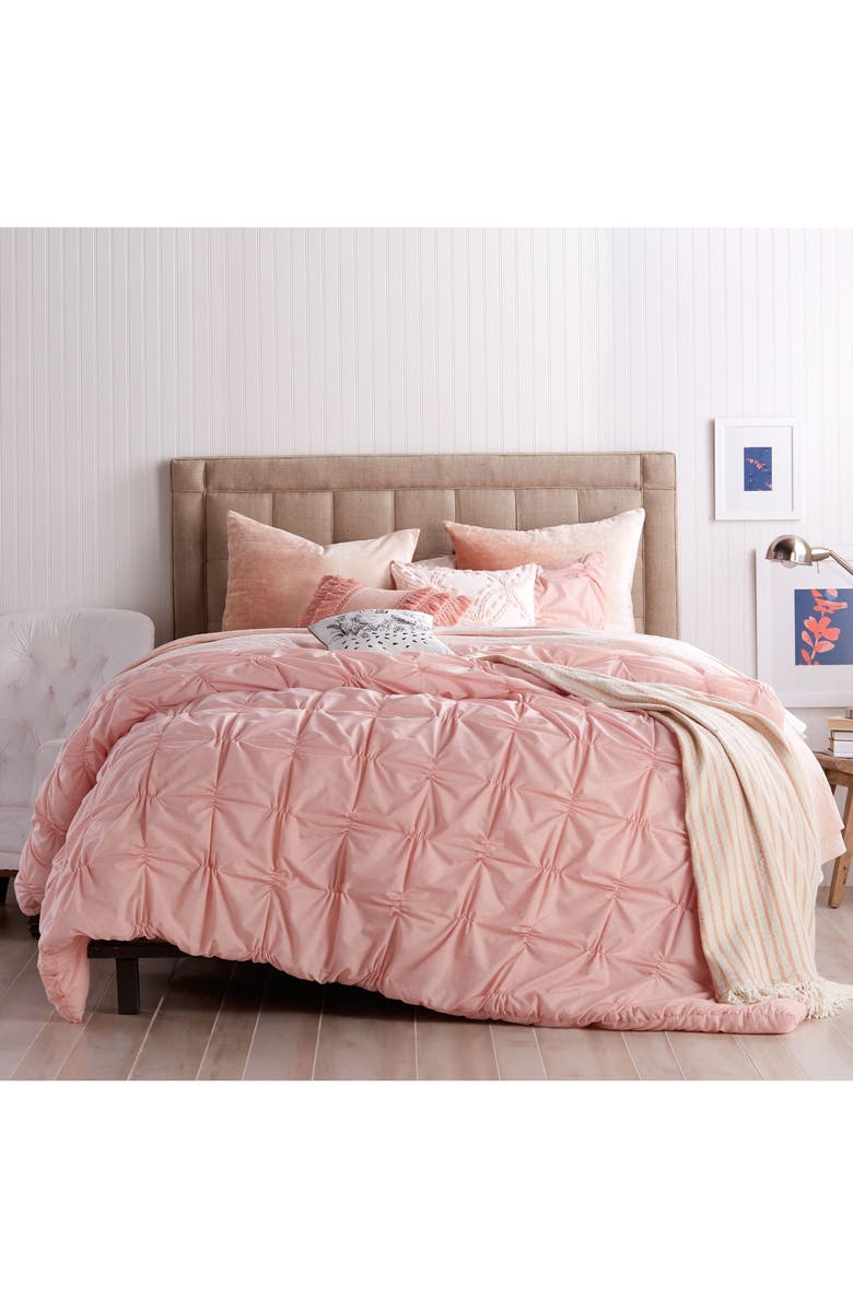 Peri Home Fringe Pillow, Alternate, color, Blush