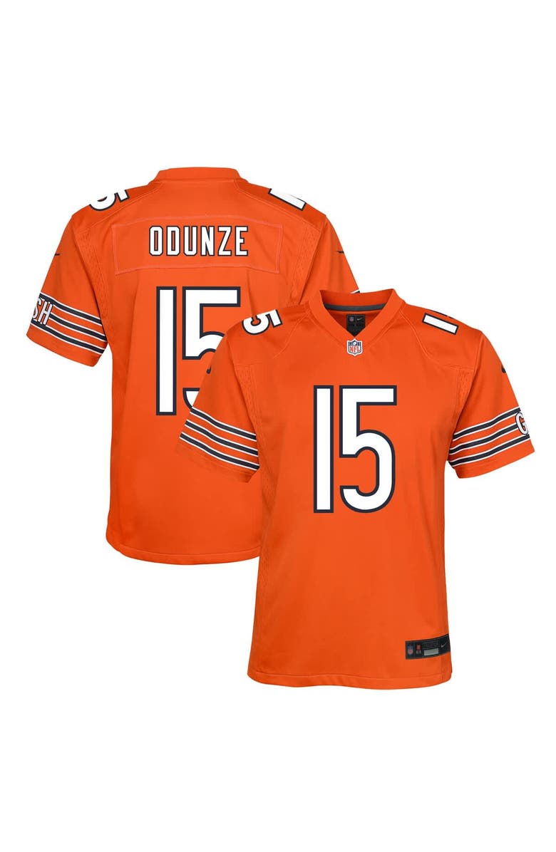 Nike Youth Nike Rome Odunze Orange Chicago Bears Alternate Game Jersey, Main, color, 