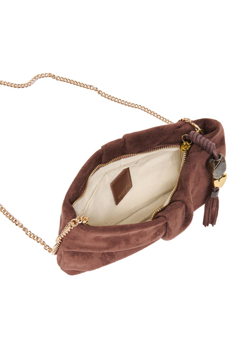 Dolce Vita Louela Tassel Clutch, Alternate, color, Chocolate