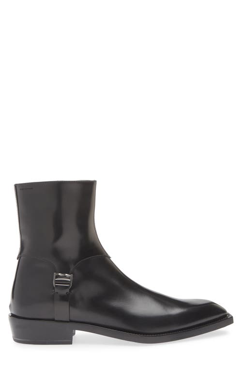 Stuart Weitzman Cavalry Snip Toe Boot In Black
