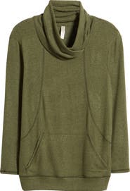 Loveappella Cross Neck Seamed Pullover