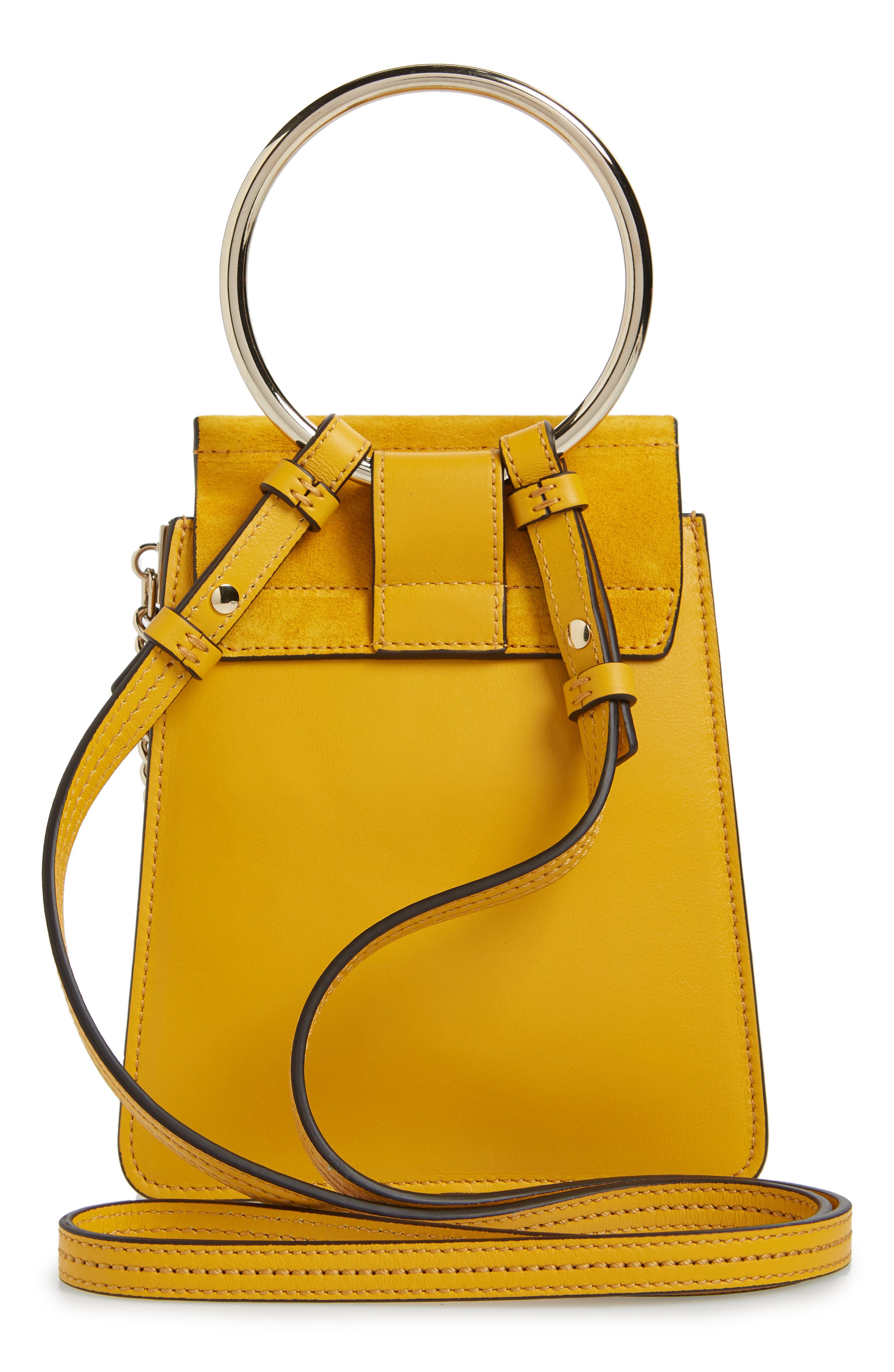 Chloé Faye Small Suede & Leather Bracelet Bag (Women) | Nordstrom