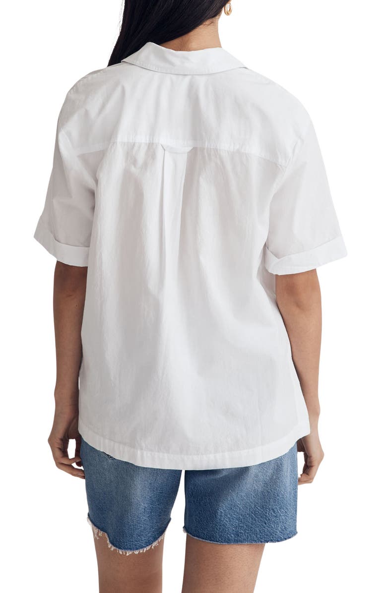 Madewell Short Sleeve Signature Cotton Poplin Button-Up Shirt, Alternate, color,