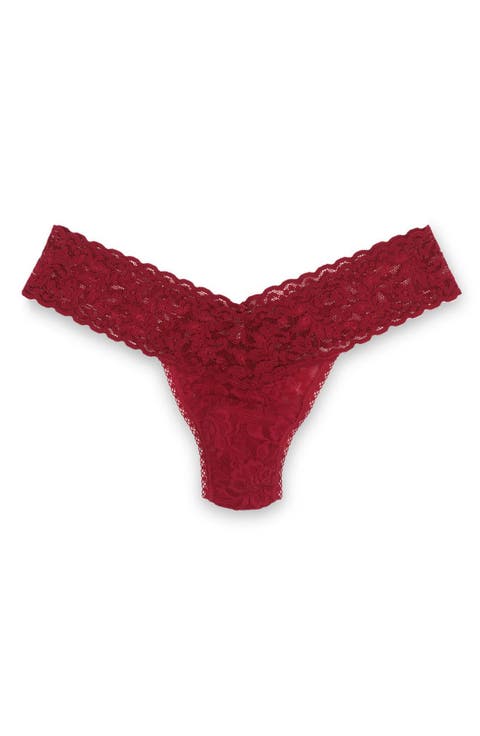 Signature Lace Low Rise Thong