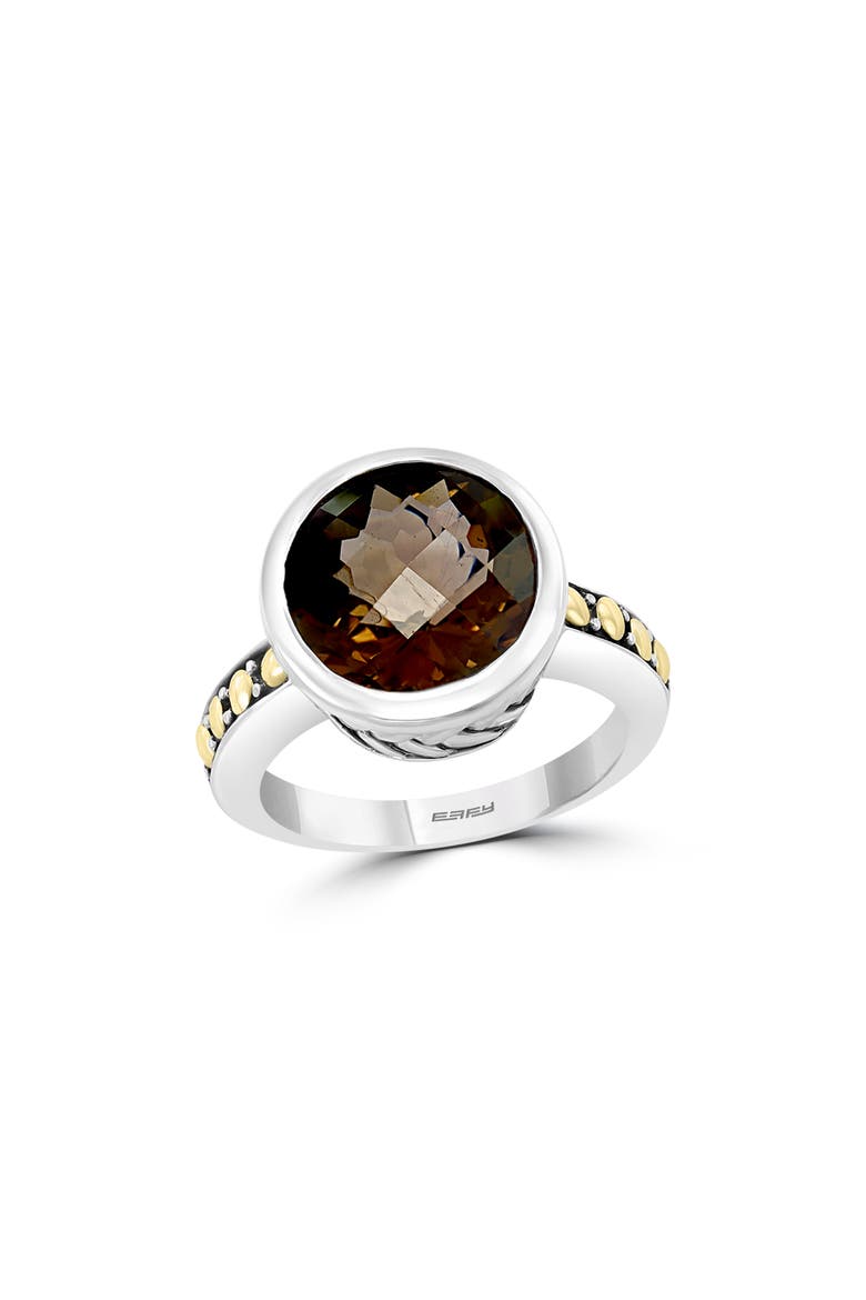 Smoky Quartz Ring, Main, color, BROWN