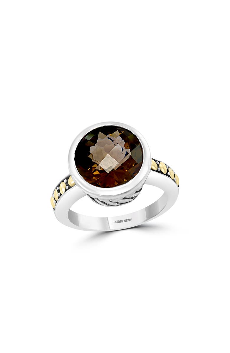 EFFY Smoky Quartz Ring, Main, color, Brown