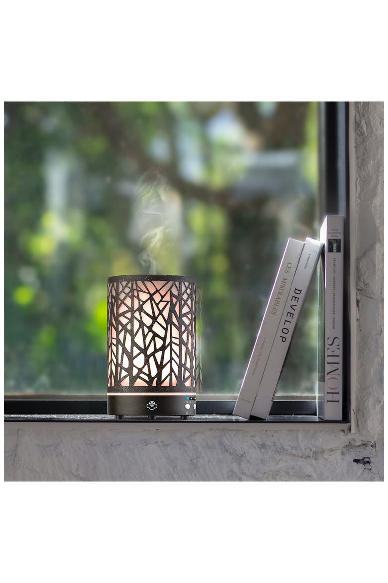 Forest Metal Ultrasonic Aroma Diffuser, Alternate, color, BROWN