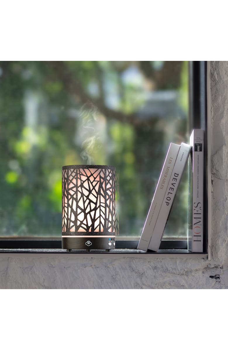 SERENE HOUSE Forest Metal Ultrasonic Aroma Diffuser, Alternate, color, Brown