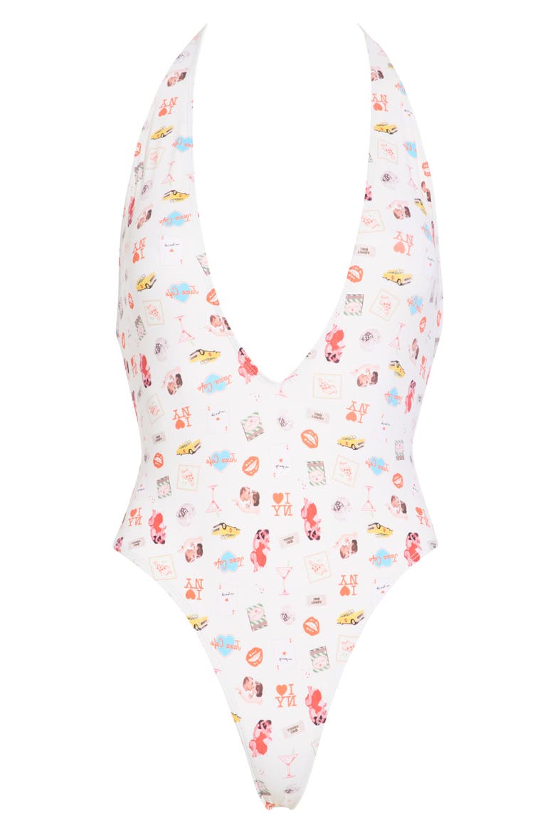 Cheryl One-Piece Swimsuit, Alternate, color, THE KINI THAT NEVER SLEEPS