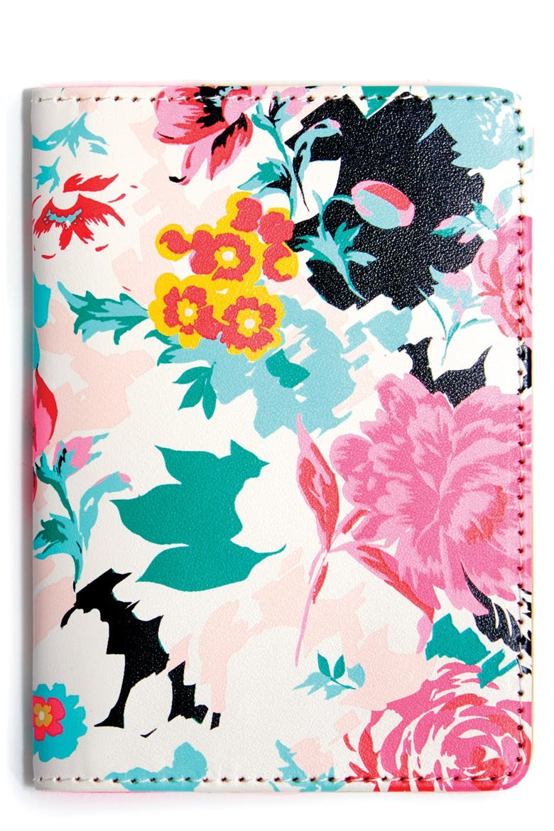 'Getaway' Passport Cover, Main, color, FLORABUNDA