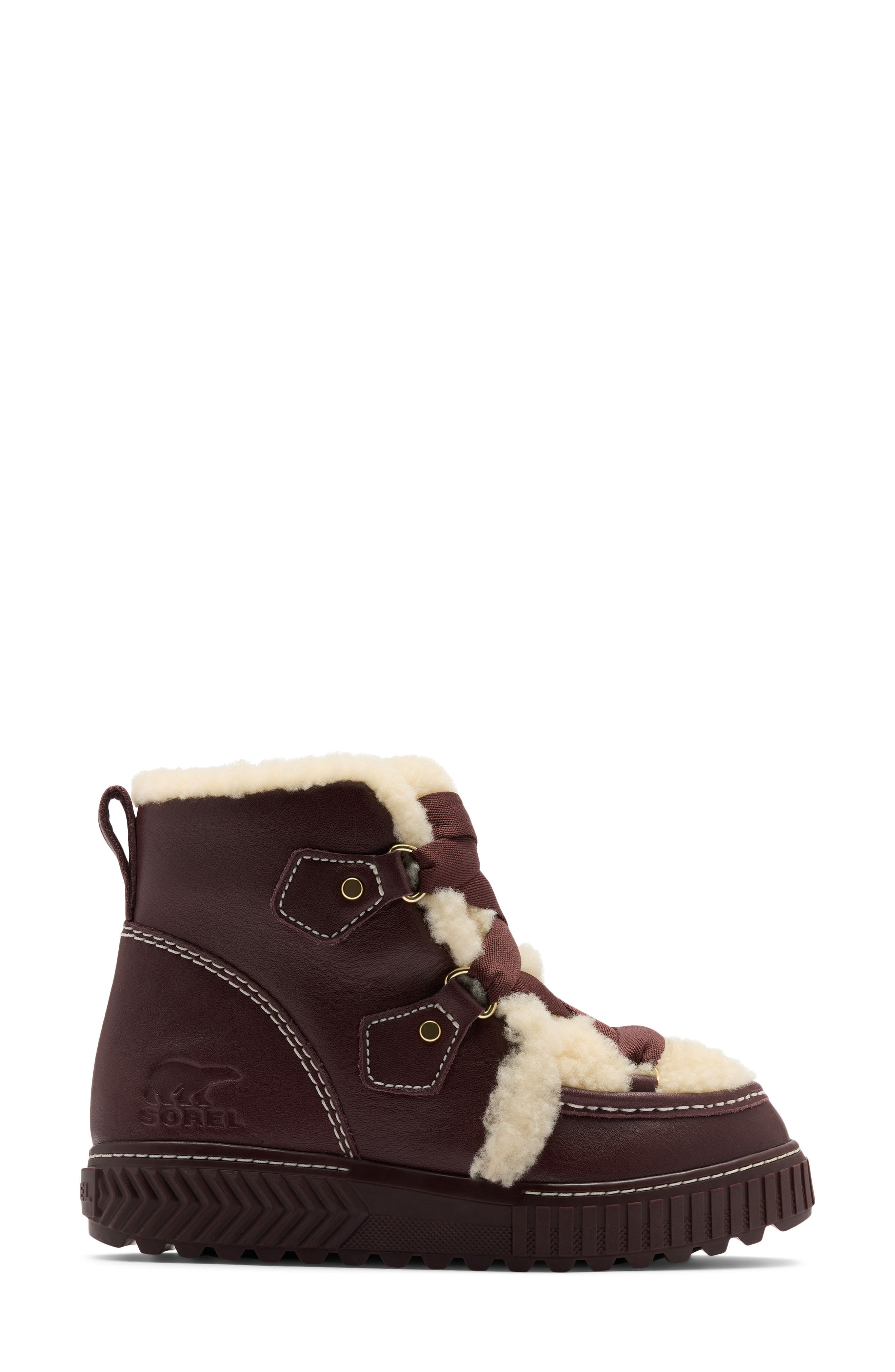Ona Ave Alpine LX Genuine Shearling Waterproof Boot, Alternate, color, RED LODGE/ SNOW