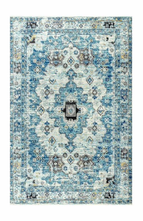 Modern Persian Boho Vintage Medallion Area Rug