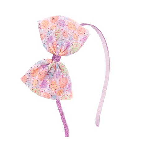 Smiley Face Tulle Bow Headband (Toddler & Little Kid)