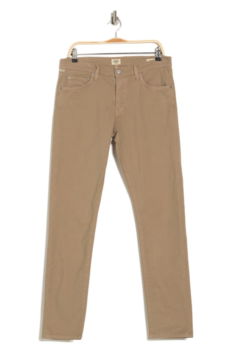 London Slim Tapered Jeans, Alternate, color, KHAKI