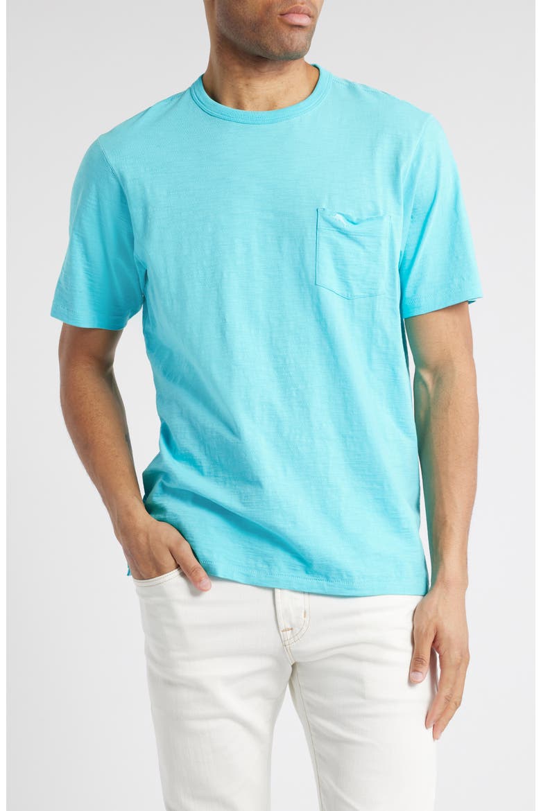 Bali Beach Crewneck T-Shirt, Main, color, BLUE CURACAO