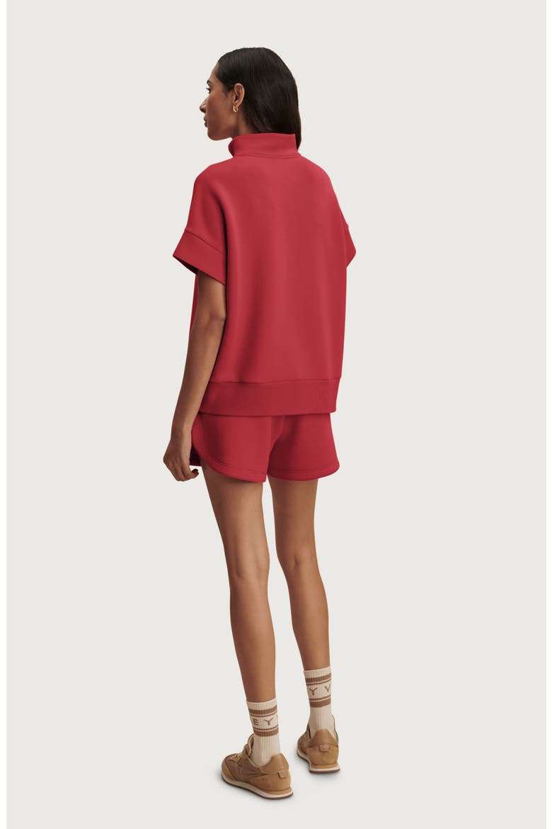 Ritchie Short Sleeve Half Zip, Alternate, color, RICH RASPBERRY
