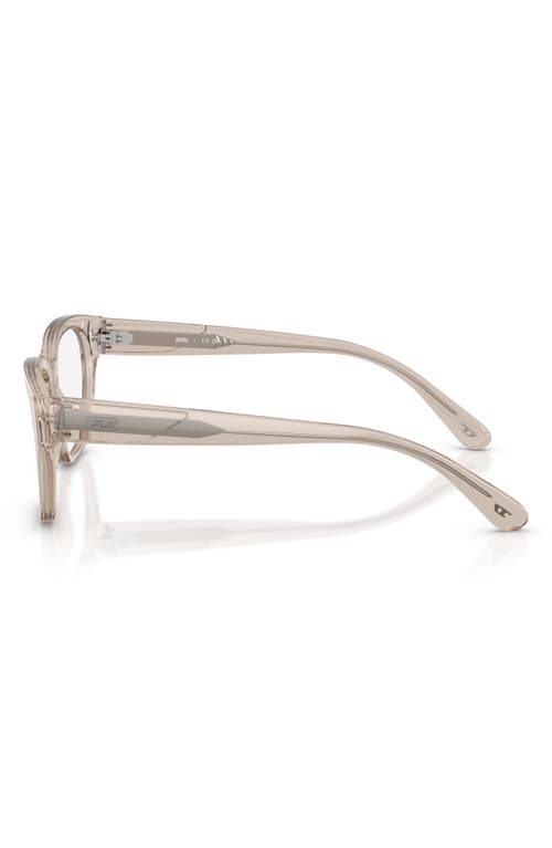 Diesel ® 53mm Square Optical Glasses In Neutral