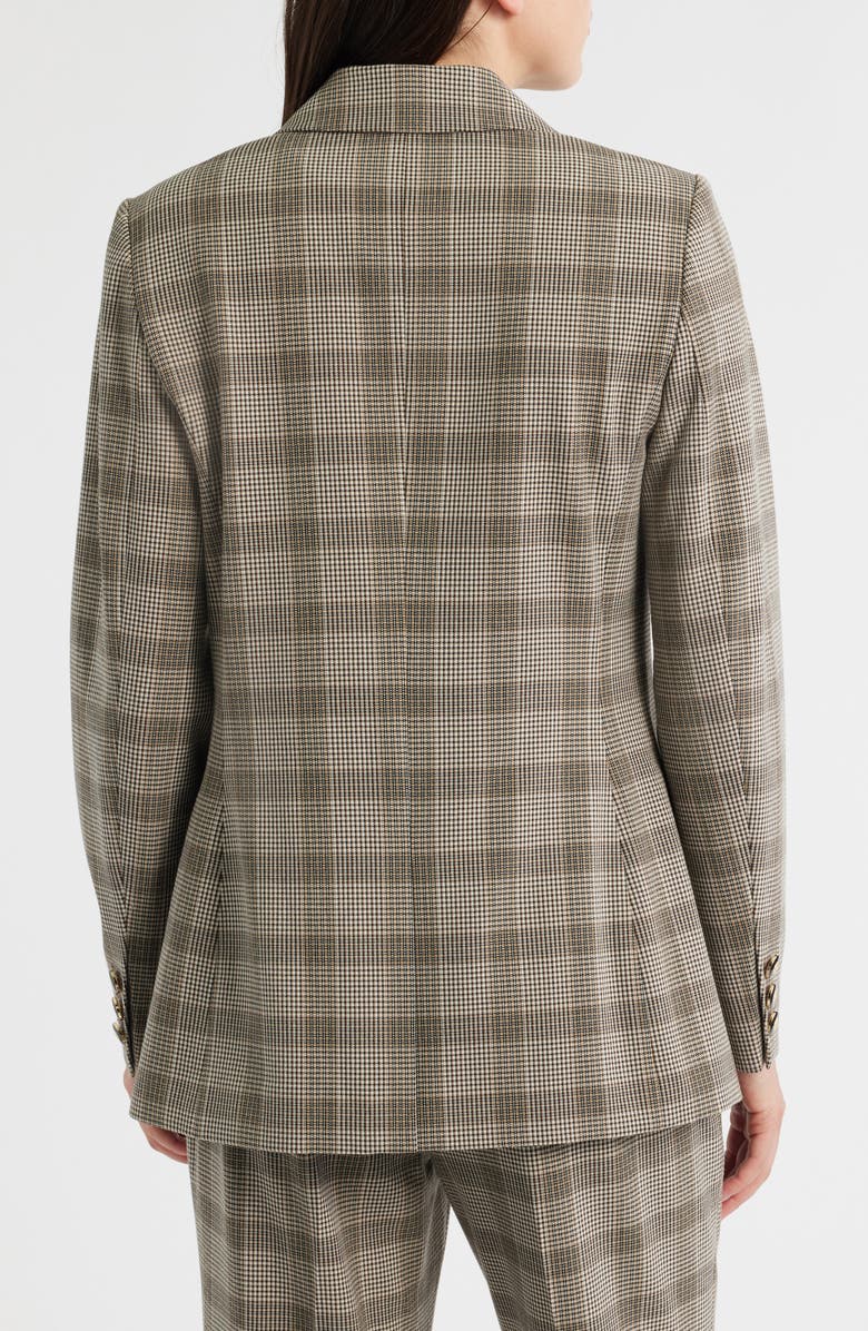 Elie Tahari The Elodie Check Print Blazer, Alternate, color, French Plaid