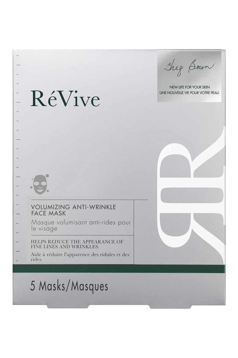 5-Pack Volumizing Anti Wrinkle Face Masks, Main, color, NO COLOR