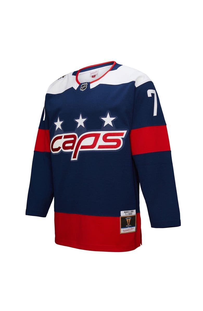 Mitchell & Ness Men's Mitchell & Ness TJ Oshie Navy Washington Capitals Power Play Jersey, Alternate, color, Navy