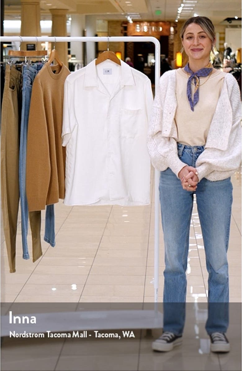 Julio 5029 Short Sleeve Lyocell & Linen Button-Up Camp Shirt, sales video thumbnail