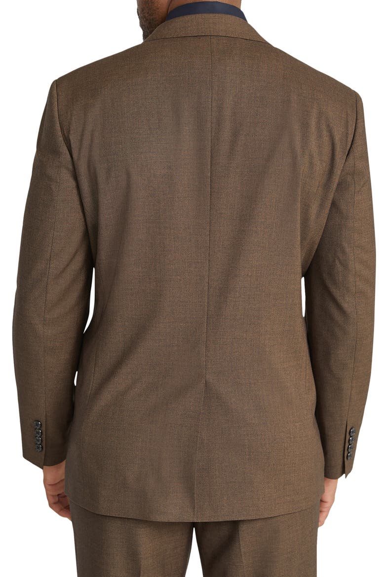 Austin Stretch Mélange Suit Jacket , Alternate, color, BROWN