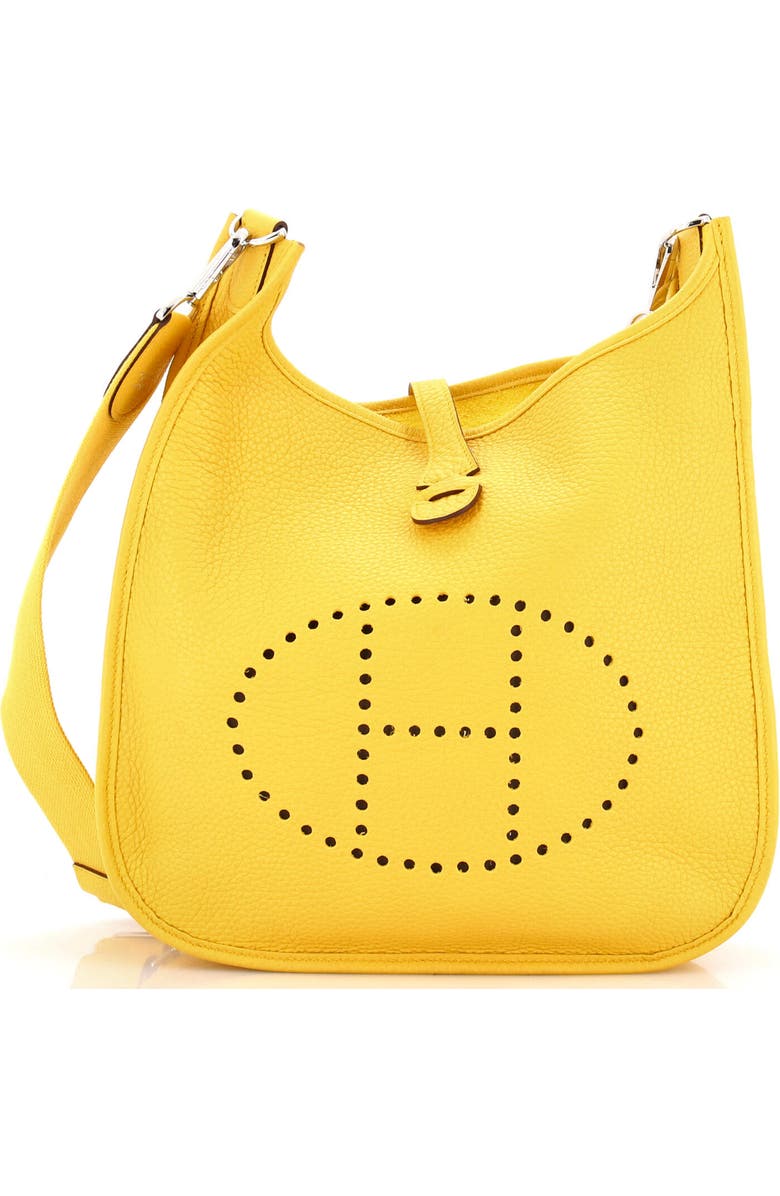 Pre-Owned Hermes Evelyne Bag Gen III Clemence PM, Main, color, Sun
