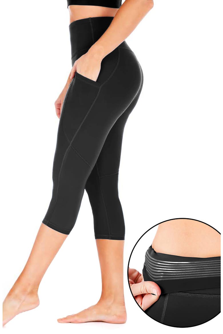 Guardian Capri Leggings, Alternate, color, BLACK