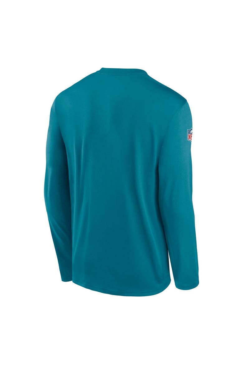 Men's Nike Teal Jacksonville Jaguars Legend Small Logo Performance Long Sleeve T-Shirt, Alternate, color, Teal