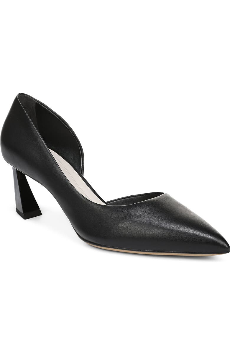SARTO by Franco Sarto Tawny Pointed Toe Half d'Orsay Pump, Main, color, Black