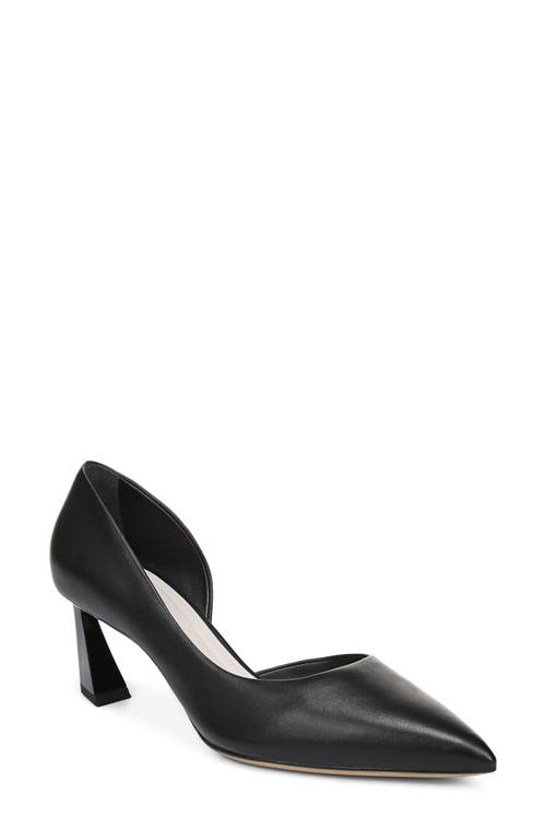 Sarto By Franco Sarto Tawny Pointed Toe Half D'orsay Pump In Black