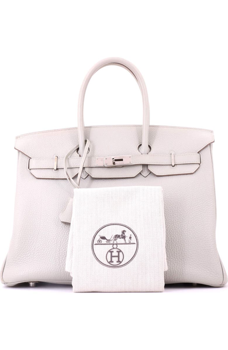 Pre-Owned Hermes Birkin Handbag Grey Togo with Palladium Hardware 35, Alternate, color, Gris Perle