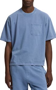 Ralph Lauren Purple Label Oversize Vintage Cotton Jersey Pocket T-Shirt
