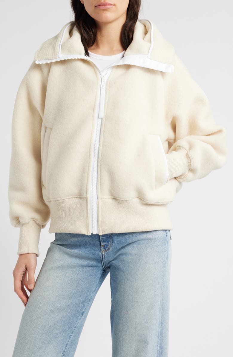 Canada Goose HUMANATURE High Pile Fleece Bomber Jacket, Main, color,