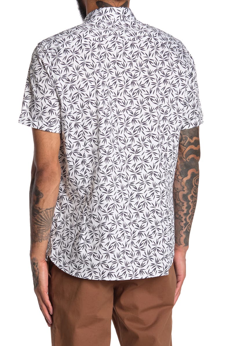 Ted Baker London Krosa Slim Fit Short Sleeve Button-Up Shirt, Alternate, color, 
