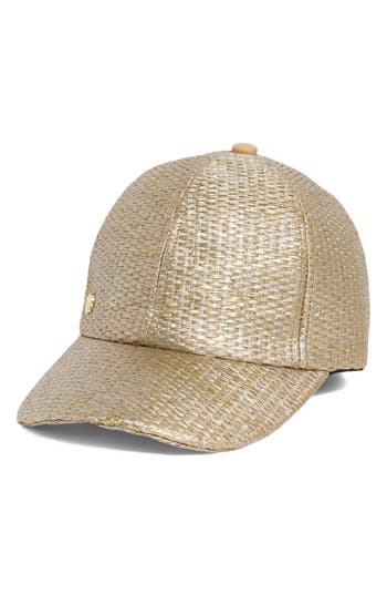 Vince Camuto Metallic Paper Baseball Cap