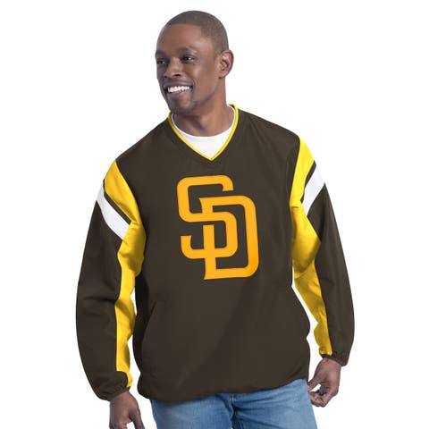 Men's G-III Sports by Carl Banks Brown San Diego Padres Double Coverage V-Neck Pullover