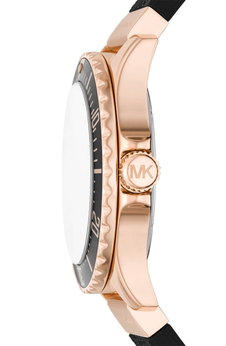 Michael Kors Everest Crystal Silicone Strap Watch, 43mm, Alternate, color, 