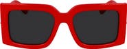 FERRAGAMO Prisma 55mm Modified Rectangular Sunglasses