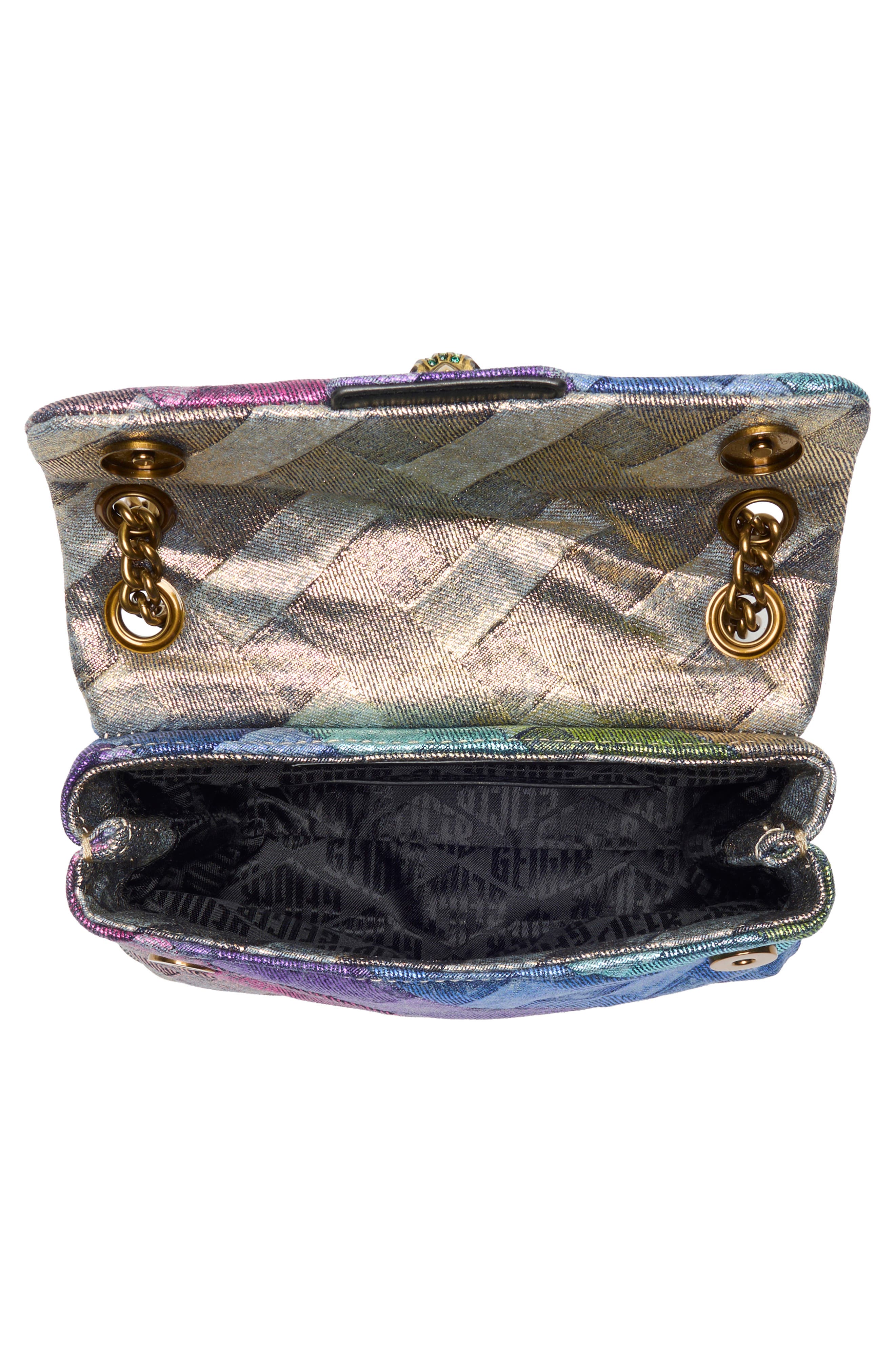 Kurt Geiger London Mini Kensington Quilted Convertible Shoulder Bag, Alternate, color, Rainbow Multi