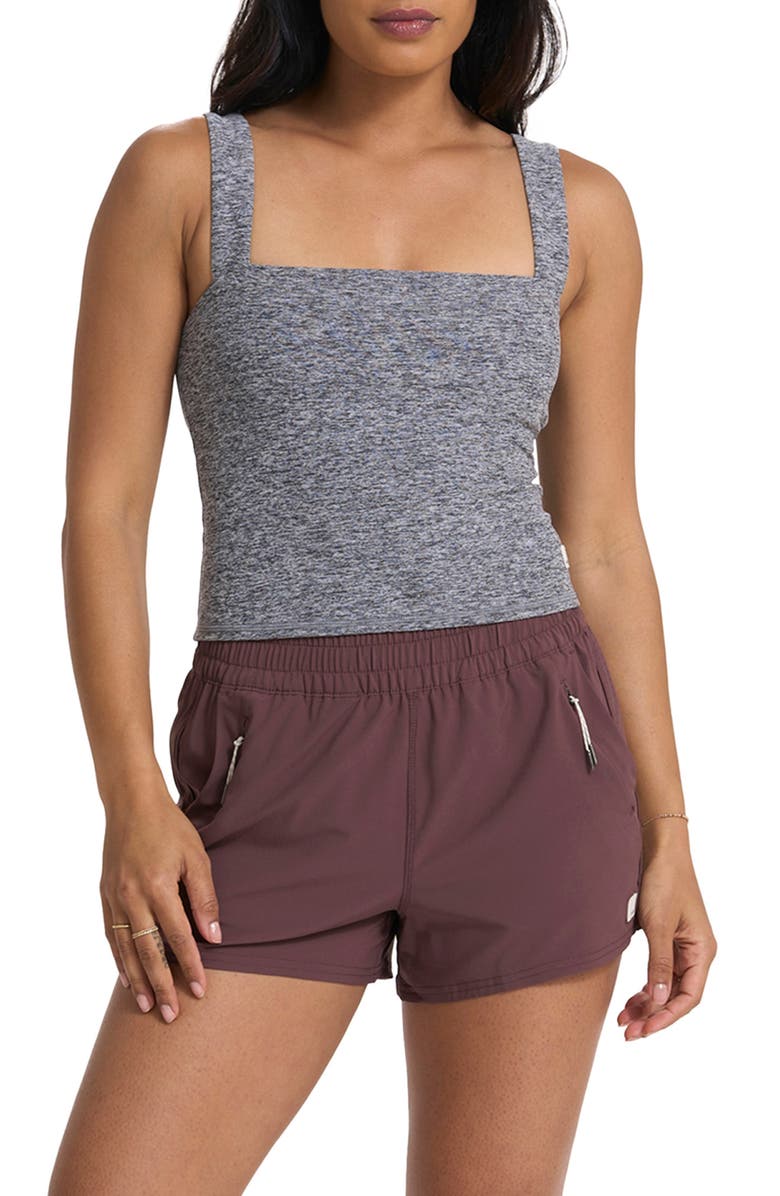 Vuori Elevation Square Neck Tank, Main, color, Heather Grey