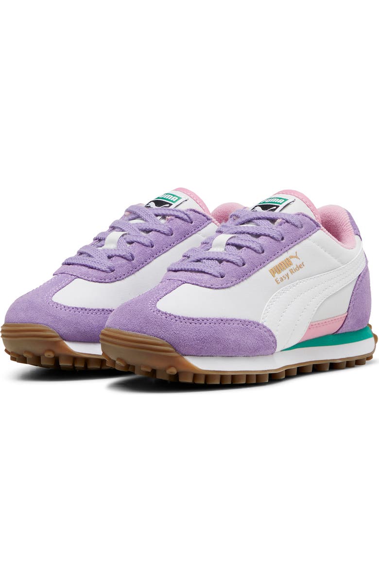 PUMA Kids' Easy Rider Sneaker, Main, color, Silver Mist-Puma White