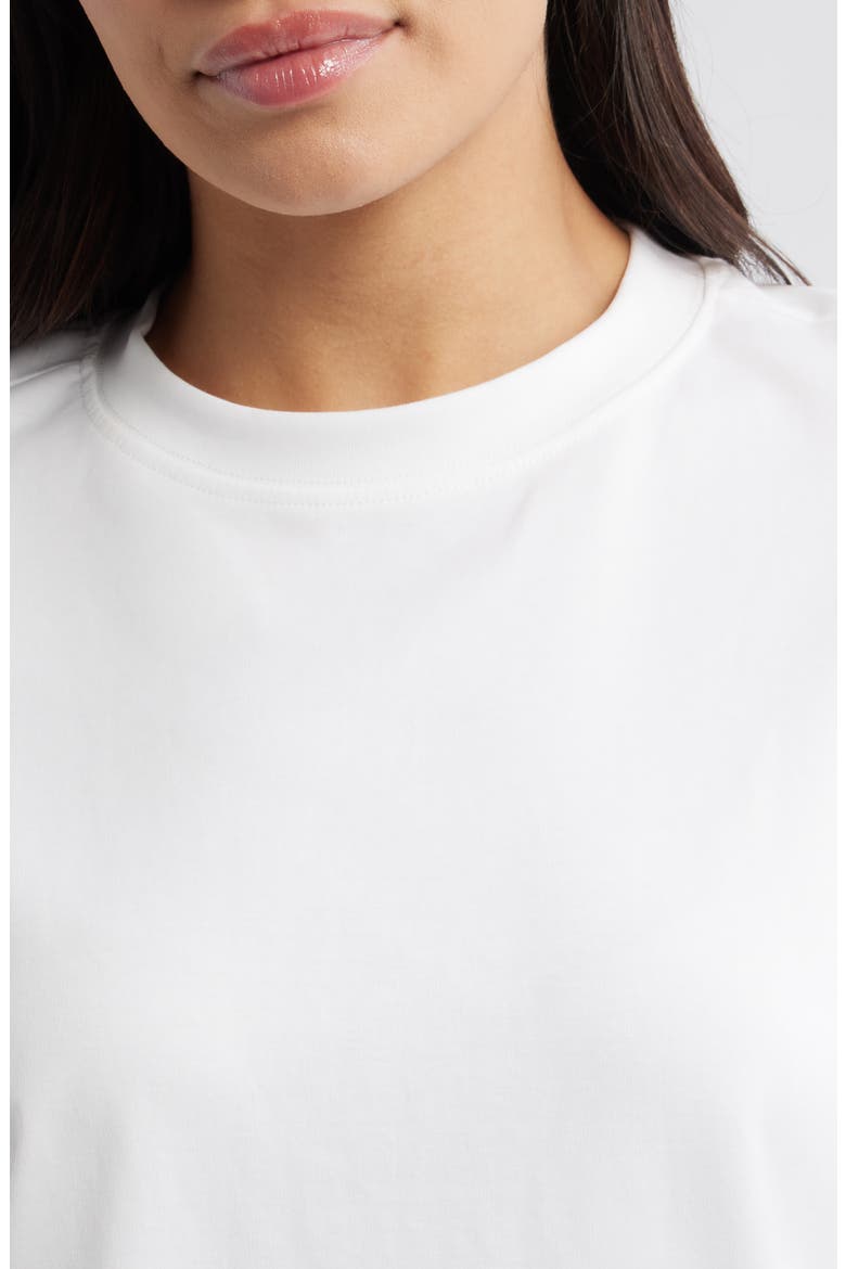 Crewneck Cotton T-Shirt, Alternate, color, WHITE